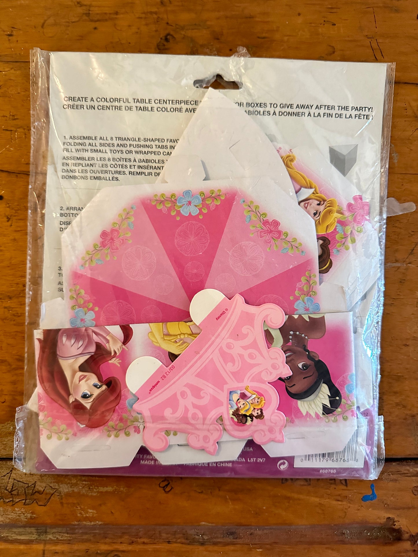 Disney Princess Favor Box Centerpiece